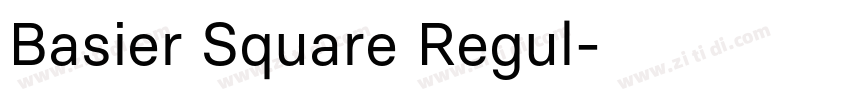 Basier Square Regul字体转换